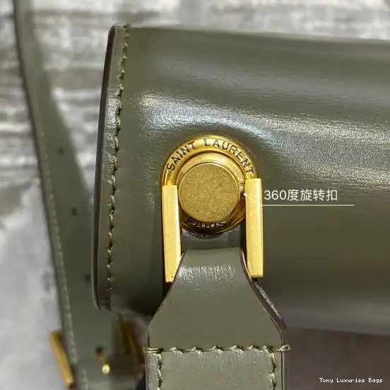 Tony Luxuries CARRE LOULOU SMOOTH SATCHEL IN YSL LEATHER 0531